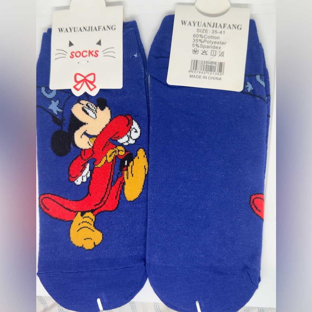 Blue Mickey Socks